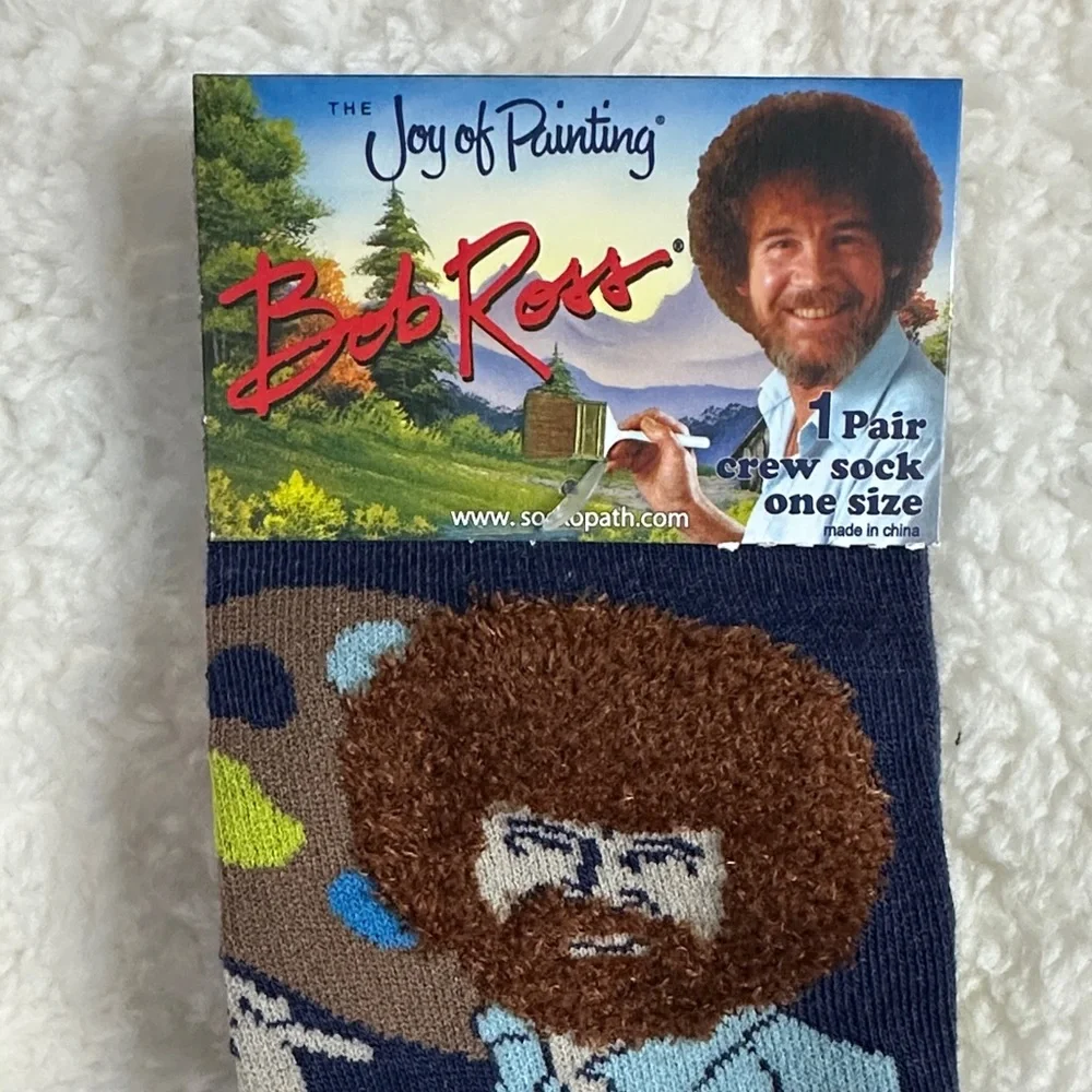 Bob‎ Ross “Joy of Painting” Clare’s Socks NWT